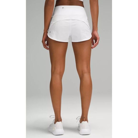 LULULEMON Speed Up Lined Short, White, Sz 6, 4" - Picture 6 of 9